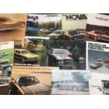 Collection of 1970s and 80s American car brochures (30 plus)