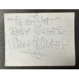 Walt Disney (1901-1966) pencil signed autograph, ‘To Gina, Best Wishes, Walt Disney’, with printed t