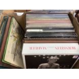 Four boxes of classical LP's including The Sony boxed set Bernstein Conducts Mahler - Symphonies 1-9