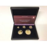 Tristian Da Cunha - Hattons of London five coin gold proof double portrait definitive set to include