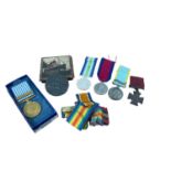 First World War R.M.S. Lusitania medal in box of issue, together with a United Nations Korea medal a