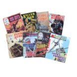 Collection of military comic books, including War Picture Library, Commando, etc