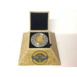 Australia - Perth Mint 2oz silver antiqued coin, commemorating The Golden Treasures of Ancient Egypt