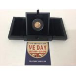 Isle of Man - Gold proof Sovereign commemorating 75th Anniversary VE Day (Victory in Europe) 2020 (N