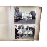 Victorian and Edwardian Photographs in album, various town street scenes, people and views.