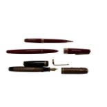 Vintage Parker fountain pen with 14k gold nib, together with two other Parker pens (3)