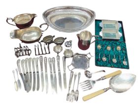 Selection of miscellaneous silver and silver plate