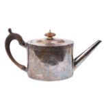 George III silver teapot