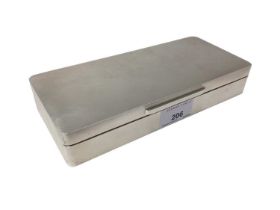 Contemporary silver cigarette box