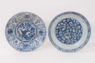 Two Chinese Ming dishes from the Wanli shipwreck