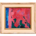 Jeremy Fraser (b.1941) acrylic on canvas - Mani II, 2014, signed, 25.5cm x 31cm, framed