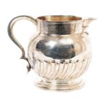 Large Victorian silver jug.