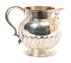 Large Victorian silver jug.