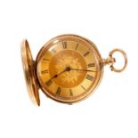 Victorian 18ct gold pocket watch