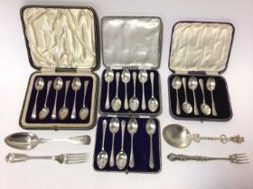 Selection of miscellaneous silver flatware