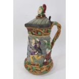 Minton majolica 'Tower' jug