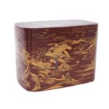Meiji period Japanese lacquer box