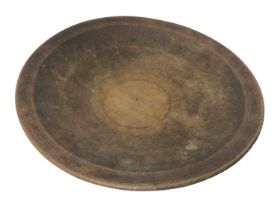 Large 18th/19th century sycamore dairy bowl, 63cm diameter