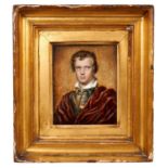 Henry Collen (1797-1879) miniature portrait on ivory possibly Prince Leopold of Saxe Coburg