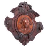 William Shakespeare interest: 19th century carved Mulberry wood relief of William Shakespeare
