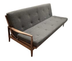 Vintage teak framed sofa bed