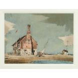 Arthur Edward Davies (1893-1989) watercolour - Moot Hall, Aldeburgh