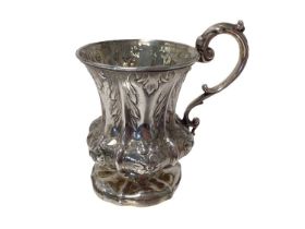 William IV silver christening cup