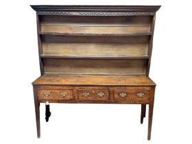 18th century oak high dresser