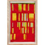 *Frank Beanland (1936-2019) acrylic on paper - 'Dazzle', April '04, 59cm x 37cm, in glazed frame