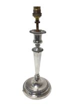 George III silver candlestick