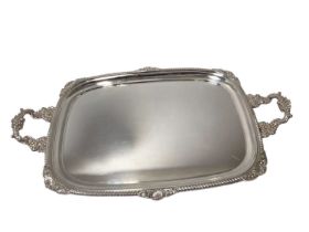 Large silver plated tray