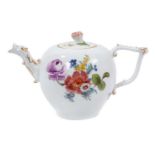 18th century Meissen globular tea pot