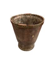 18th /19th century leather fire bucket