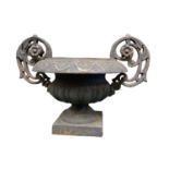 French cast iron urn