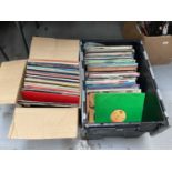 Two boxes of mainly 12 inch singles including Michael Jackson, Admiral Bailey, Lenny Kravitz, Adeva,