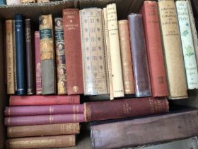 Four boxes of antique and later books