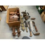 Box of antique tools