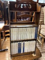 The Waverley Dickens - works of Charles Dickens - house in oak bookshelf