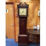Antique oak longcase clock
