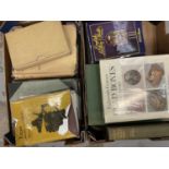 Two boxes of books relating to antiques and collecting