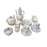 Collection of Royal Copenhagen onion pattern teawares