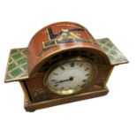 Chinoiserie lacquered clock