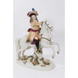 German porcelain figure on horseback