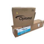 Optoma HD29HST DLP Projector together with Optoma Portable pull up screen, model number DP-9092MWL