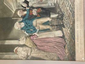 'The Prodigal Son taking leave' printed and sold by Carrington Bowles, dated 1791, together with mis