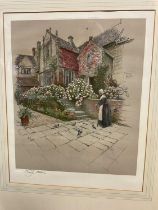 Set of three signed Cecil Aldin prints and two Thorburn prints