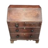 18th century oak bureau of small proportions