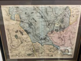 John Chapman and Peter Andre, map of Kelvedon, Boreham etc, taken from their 1777 map of Essex, hand