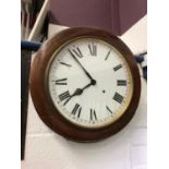 Mahogany cased wall dial