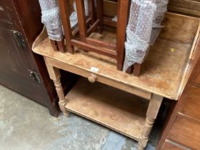 Antique pine wash stand